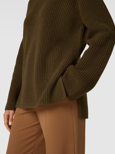 Marc O'Polo Strickpullover mit Rollkragen Khaki 3