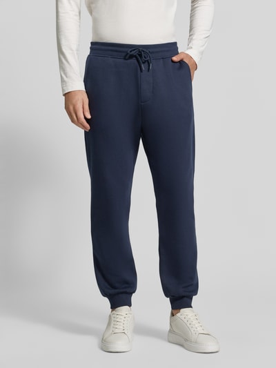MCNEAL Straight Fit Jogginghose aus Baumwoll-Mix Dunkelblau 4