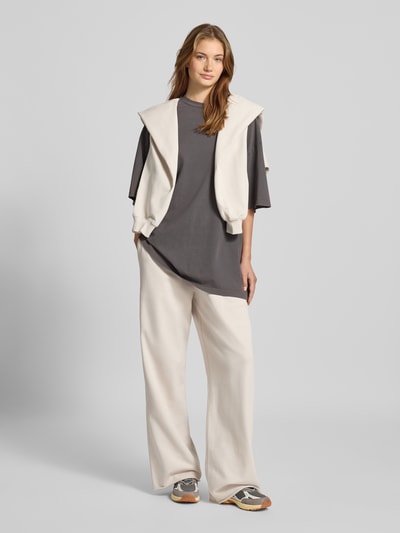 Karo Kauer Oversized T-Shirt mit Label-Print Anthrazit 1