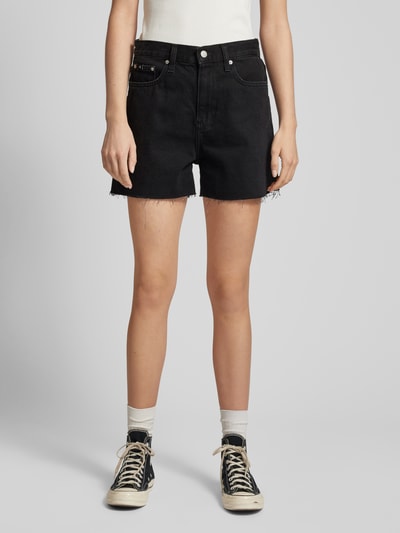 Calvin Klein Jeans Mom Fit Jeansshorts mit Label-Detail Modell 'MOM' Black 4