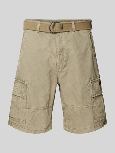 Superdry Regular Fit Cargoshorts mit Gürtel Khaki 2