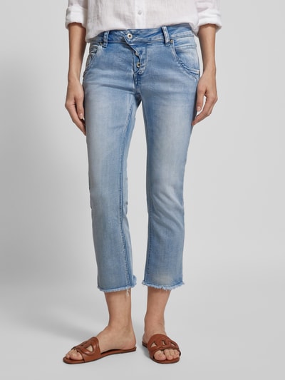 Blue Monkey Slim Fit Jeans im 5-Pcoket-Design Modell 'MANIE' Blau 4