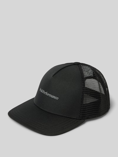 PEAK PERFORMANCE Trucker Cap mit Label-Print und verstärktem Schirm Black 1