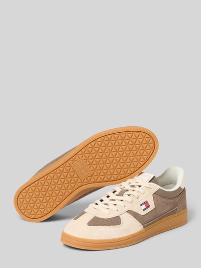 Tommy Jeans Low Top Sneaker aus Veloursleder-Mix 'THE GREENWICH EDGE SUEDE' Hellbraun 4