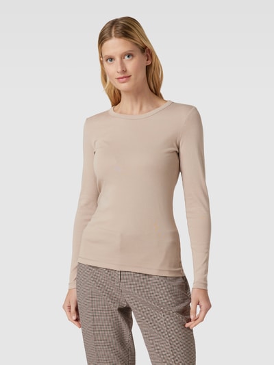 Esprit Longsleeve mit U-Ausschnitt Taupe 4