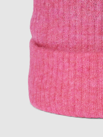 Selected Femme Beanie mit Strukturmuster Modell 'MALINE' Pink Melange 2