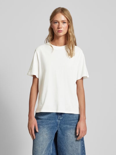 Marc O'Polo Denim T-Shirt mit Label-Detail Offwhite 4