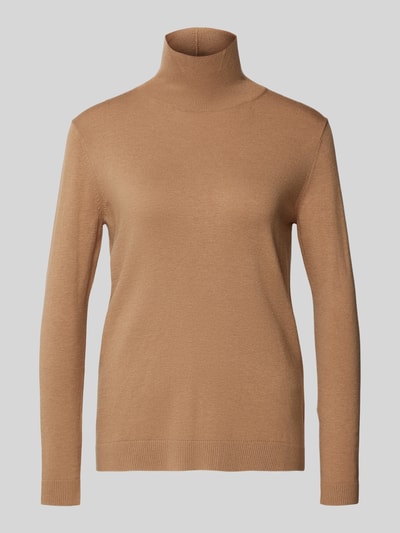 Weekend Max Mara Gebreide pullover met opstaande kraag, model 'KIKU' Camel - 2