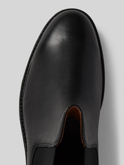 Polo Ralph Lauren Chelsea boots van leer met elastische inzetten, model 'ASHER' Zwart - 3