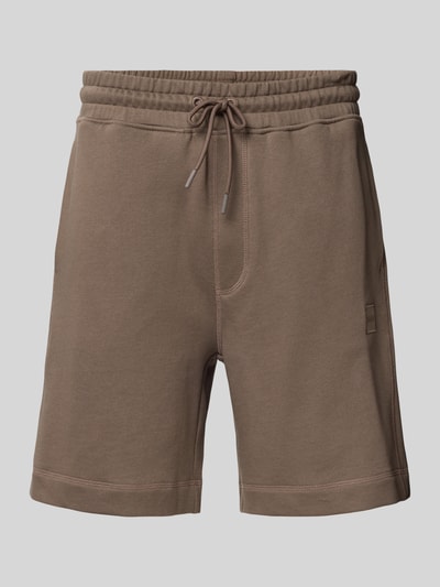 BOSS Orange Sweatshorts aus reiner Baumwolle Modell 'Sewalk' Hellbraun 1