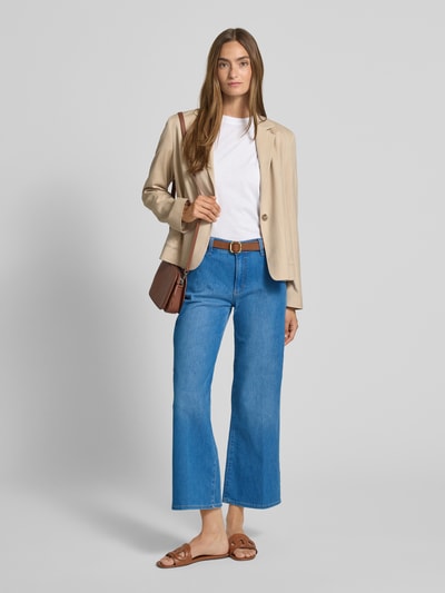 Brax Straight Leg Jeans mit verkürztem Schnitt Modell 'STYLE.MAINE' Dunkelblau 1