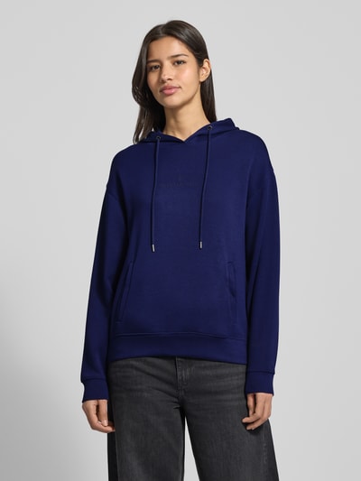MSCH Copenhagen Hoodie van viscosemix met logo, model 'IMA' Donkerblauw - 4