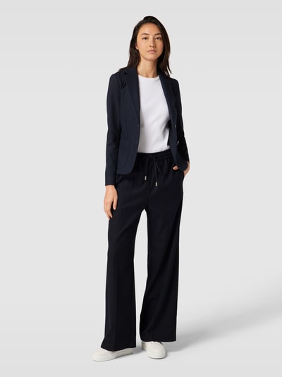 BOSS Spodnie w stylu Marleny Dietrich w kant model ‘Tavite’ Ciemnoniebieski 1