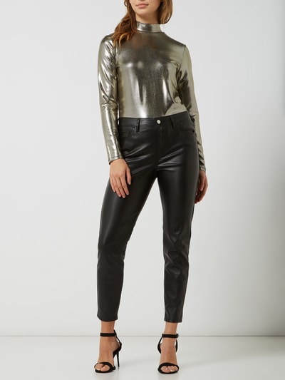 Set Shirt in metallic look  Zwart - 1