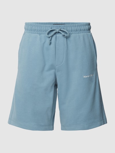 Marc O'Polo Sweatshorts mit Label-Stitching Blau 2