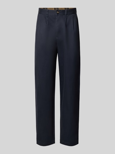 Barbour Bundfaltenhose mit Twillstruktur Marine 1