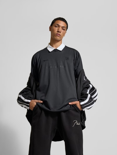 VETEMENTS Football Jersey mit V-Ausschnitt Black 3