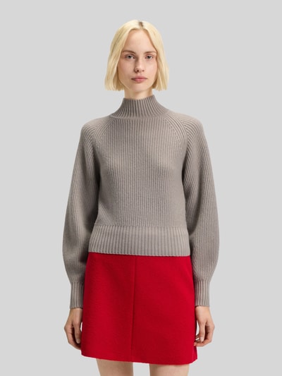 HUGO Loose fit pullover van wolmix met kasjmier, model 'SORELLASIO' Zand - 4