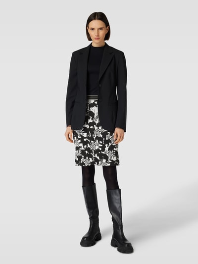 Marc Cain Knielange rok van viscosemix met all-over dierenprint Wit - 1