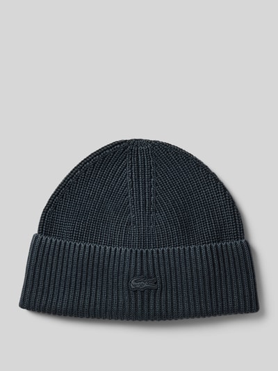 Lacoste Beanie met logobadge Zwart - 1