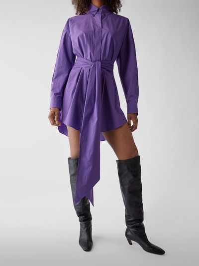 Alexandre Vauthier Blusenkleid mit Schleife Violett 6