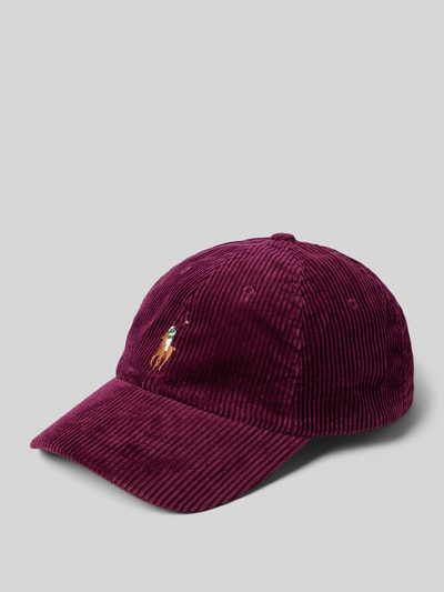 Polo Ralph Lauren Cap aus Cord mit Label-Stitching Bordeaux 1