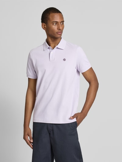 MCNEAL Regular Fit Poloshirt mit Knopfleiste und Label-Stitching Lila 4