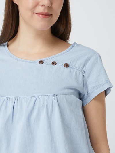 ALIFE & Kickin Shirt in denimlook, model 'Summer' Lichtblauw - 3