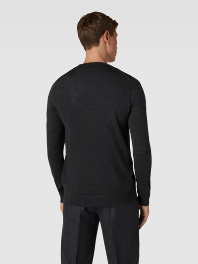 Christian Berg Men Strickpullover Anthrazit Melange 5