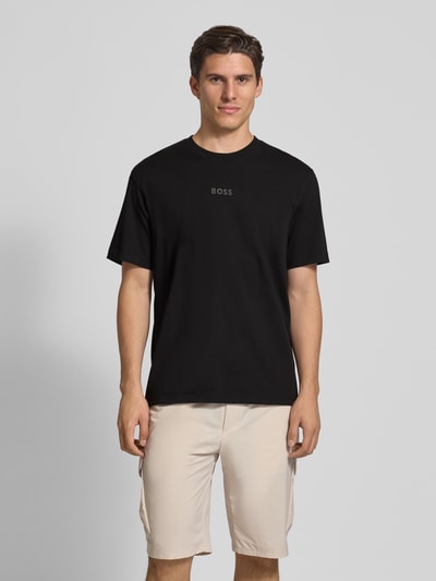 BOSS Green Relaxed Fit T-Shirt aus reiner Baumwolle Black 4