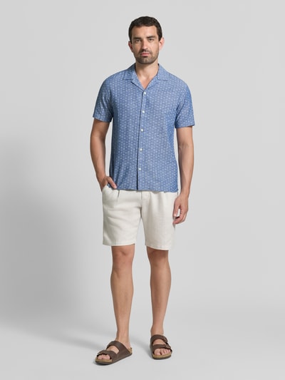 JACK & JONES Premium Koszula casualowa o kroju regular fit z mieszanki bawełny i lnu model 'SUMMER' Jasnoniebieski 1