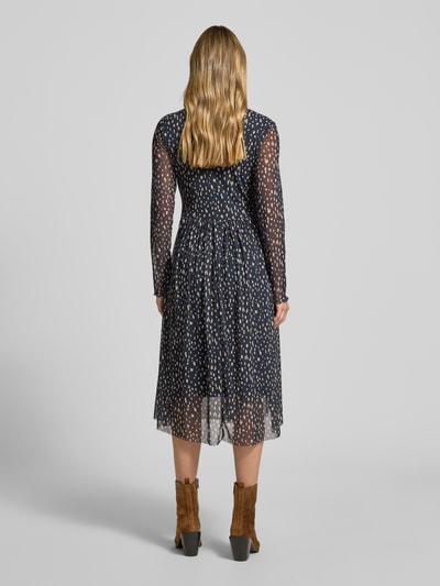 Smith and Soul Midikleid mit Stehkragen Dunkelblau 5