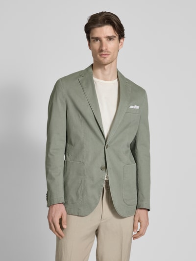 Christian Berg Men Regular Fit 2-Knopf-Sakko mit Eingrifftaschen Gruen 4