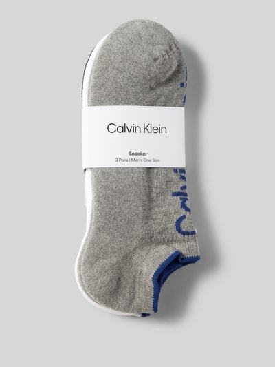 CK Calvin Klein Sokken met labelprint in een set van 3 paar Middengrijs - 3