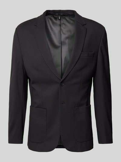 SELECTED HOMME Slim fit colbert met reverskraag, model 'DELON' Zwart - 1