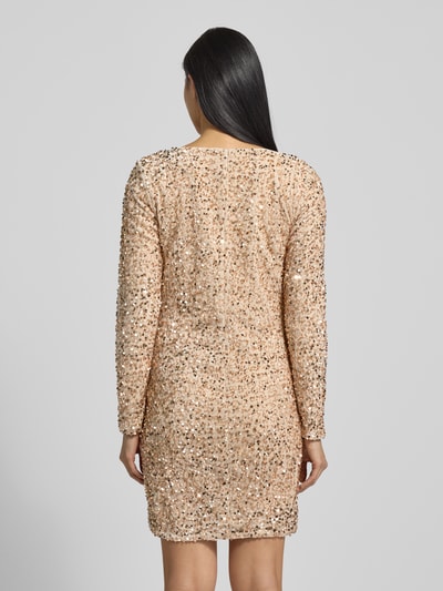 VERO MODA Nauwsluitende avondjurk met pailletten, model 'BELLA' Zand - 5