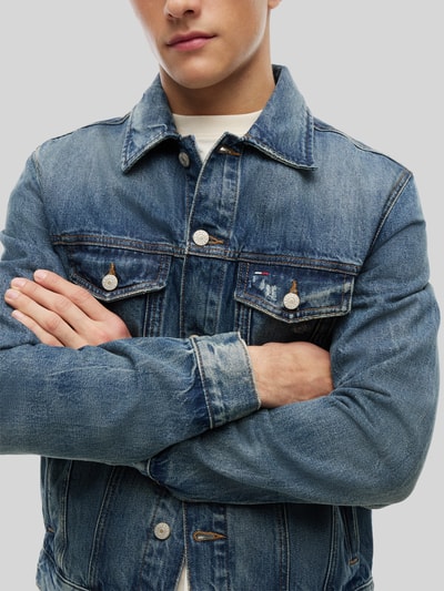Tommy Jeans Kurtka jeansowa o kroju regular fit z mieszanka bawełny Ciemnoniebieski 3
