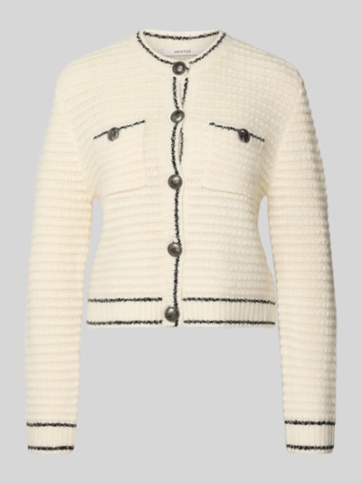 Gestuz Gebreid jack met knoopsluiting, model 'cleana' Beige - 2