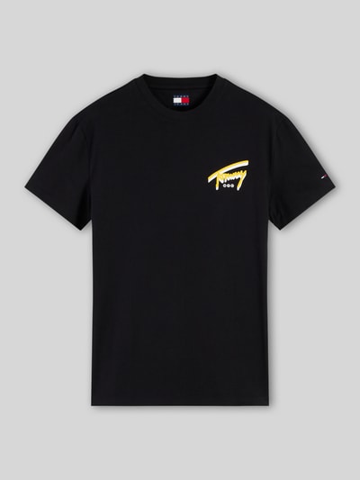 Tommy Jeans Regular Fit T-Shirt aus reiner Baumwolle Black 2