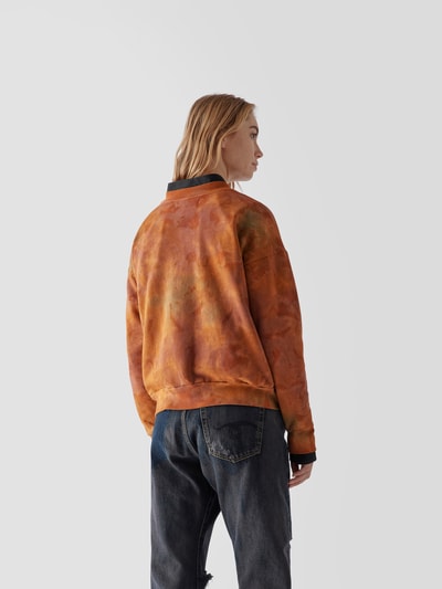 SPRWMN Sweatshirt im Batik-Look Terrakotta 5