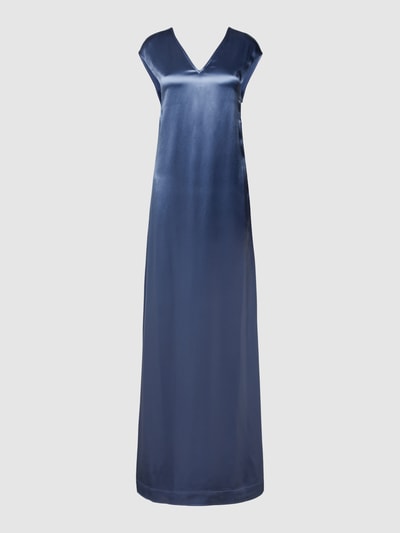 Calvin Klein Womenswear Maxi jurk met siergarnering, model 'NAIA' Rookblauw - 2