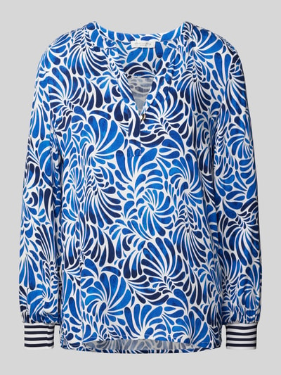 Christian Berg Woman Blouse met all-over print Donkerblauw - 2