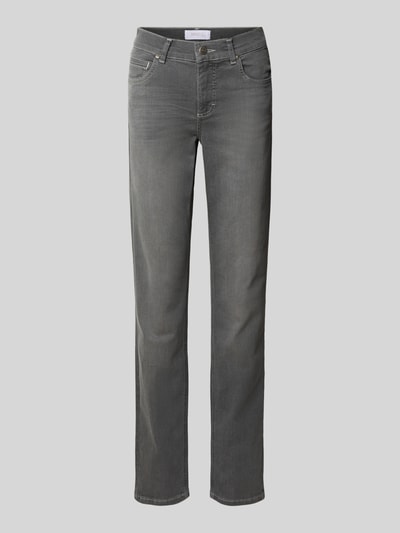 ANGELS Jeansy o kroju regular fit z 5 kieszeniami model ‘CICI 34’ Grafitowy 2