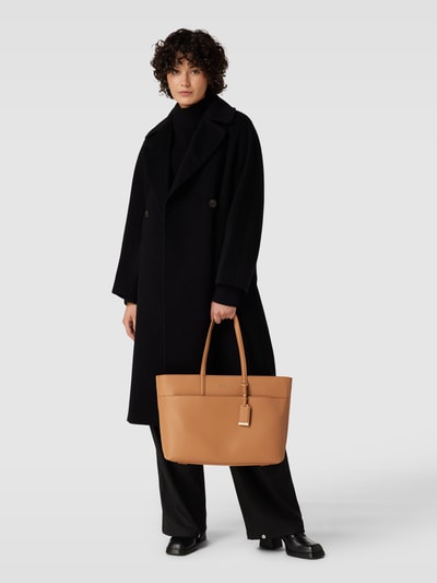 CK Calvin Klein Shopper mit Label-Details Cognac 1