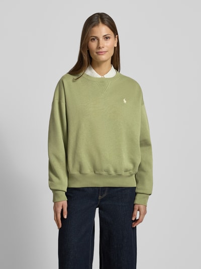 Polo Ralph Lauren Regular fit sweatshirt van katoenmix Lindegroen - 4
