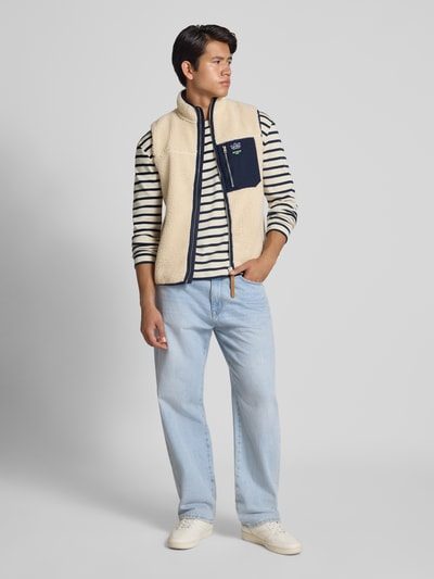 Superdry Fleecegilet met ritszakken en opstaande kraag Beige - 1