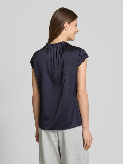 comma Blusenshirt mit gelegten Falten Marine 5