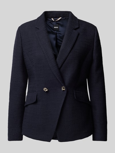 BOSS Blazer mit Strukturmuster Modell 'Jatawa2' Marine 1