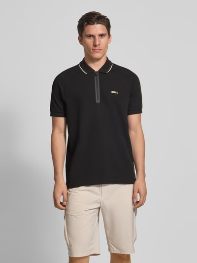 BOSS Green Regular Fit Poloshirt aus reiner Baumwolle Modell 'PHILIX' Black 4