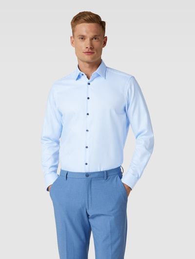 Jake*s Regular Fit Premiumhemd mit Kentkragen Hellblau 4